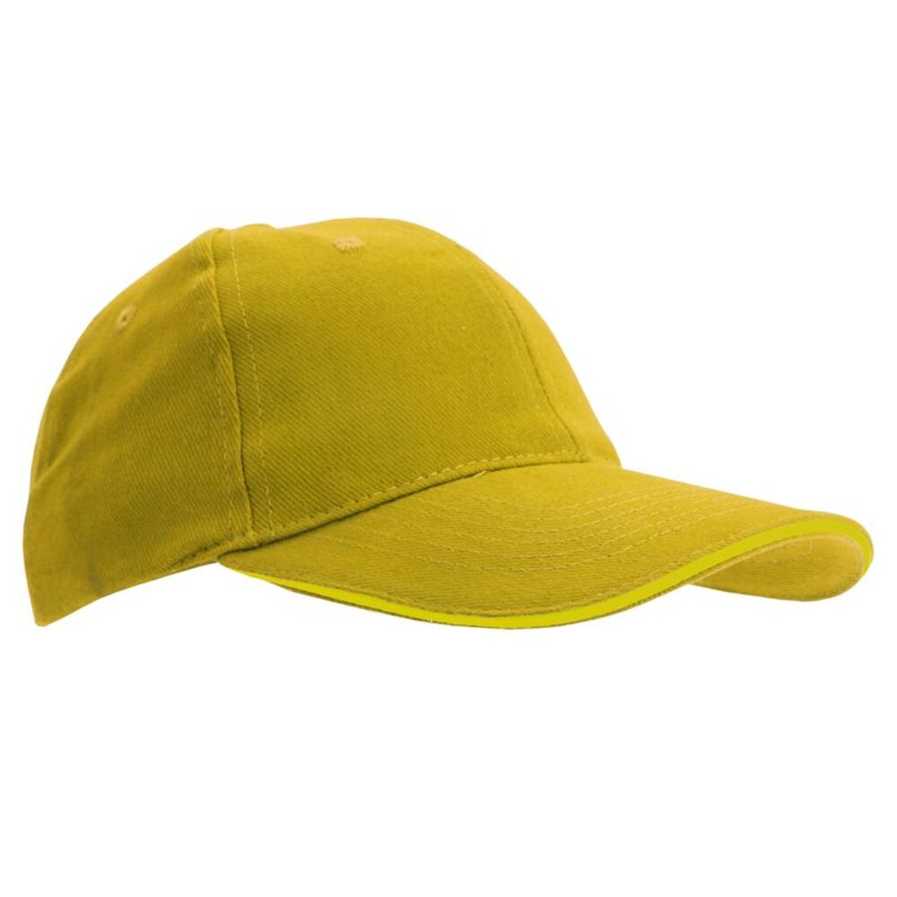 SOLS Unisex Buffalo 6 Panel Baseball Cap / Gold
